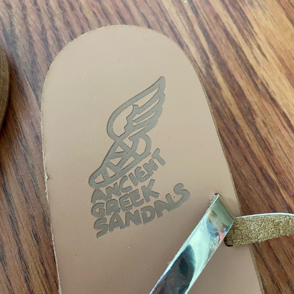 SALE Ancient Greek Sandals Gold Elefteria - Picture 4 of 6